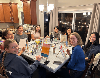 Redeemer Campus Ministry group painting