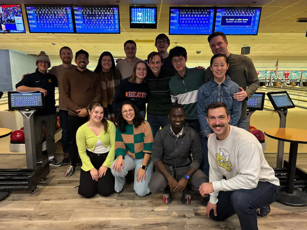 Campus ministry bowling night